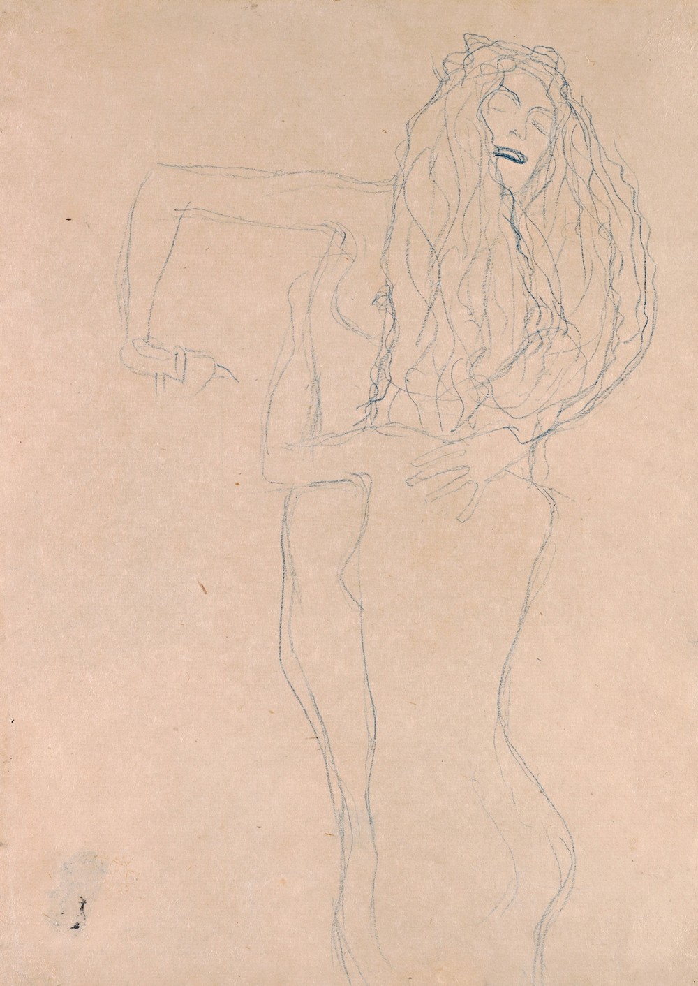 Two Naked Women Embracing (Ver Sacrum)