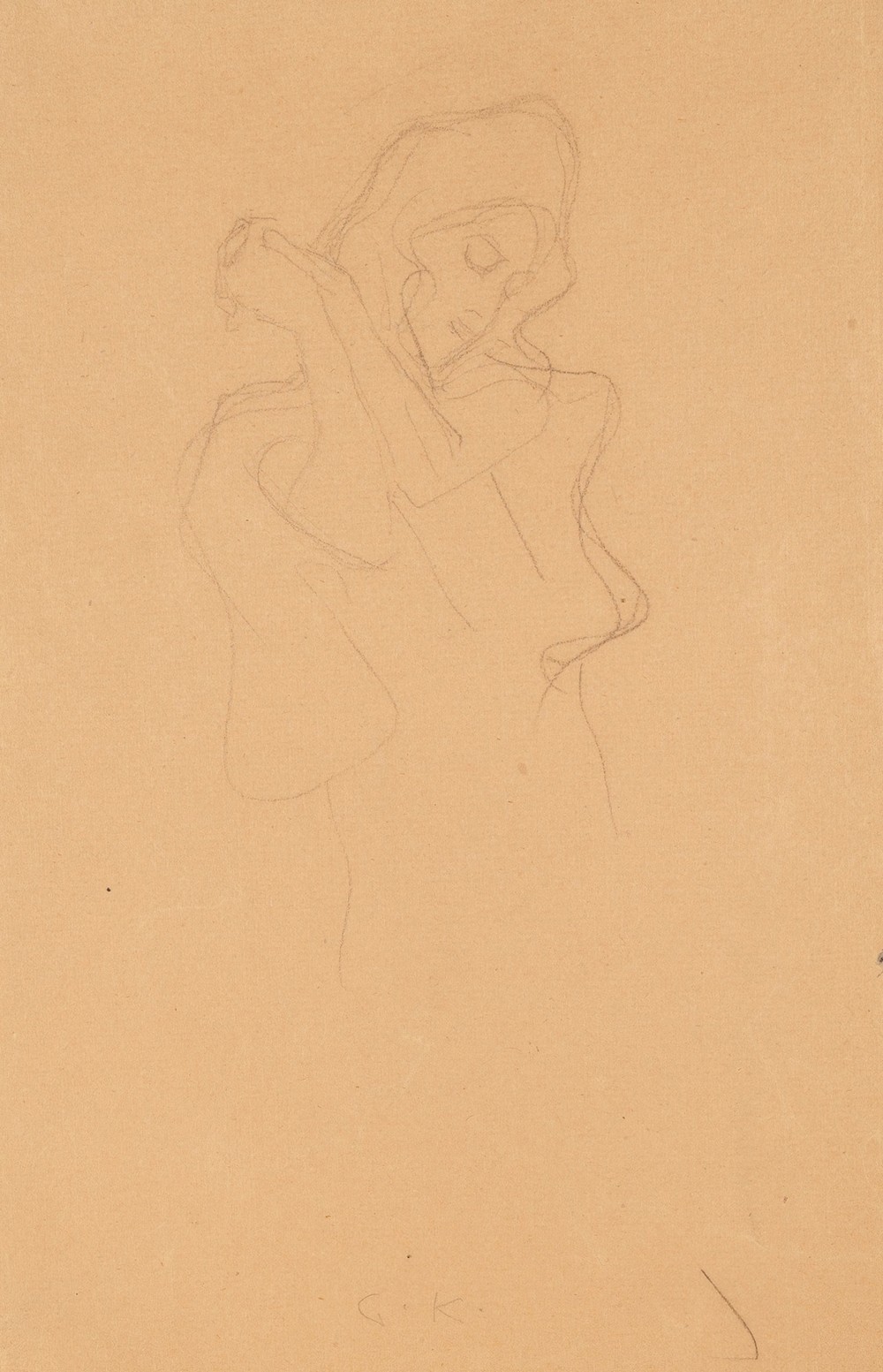 Bekleidete Figur nach rechts (Dressed Figure to the Right)
