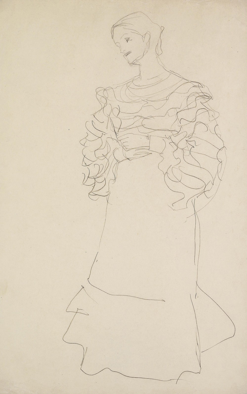 Bildnis Magda Mautner-Markhof Studie