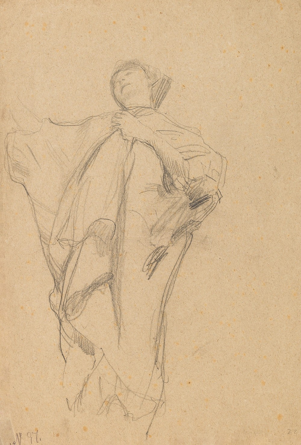 Standing woman with raised right arm (1897-98)