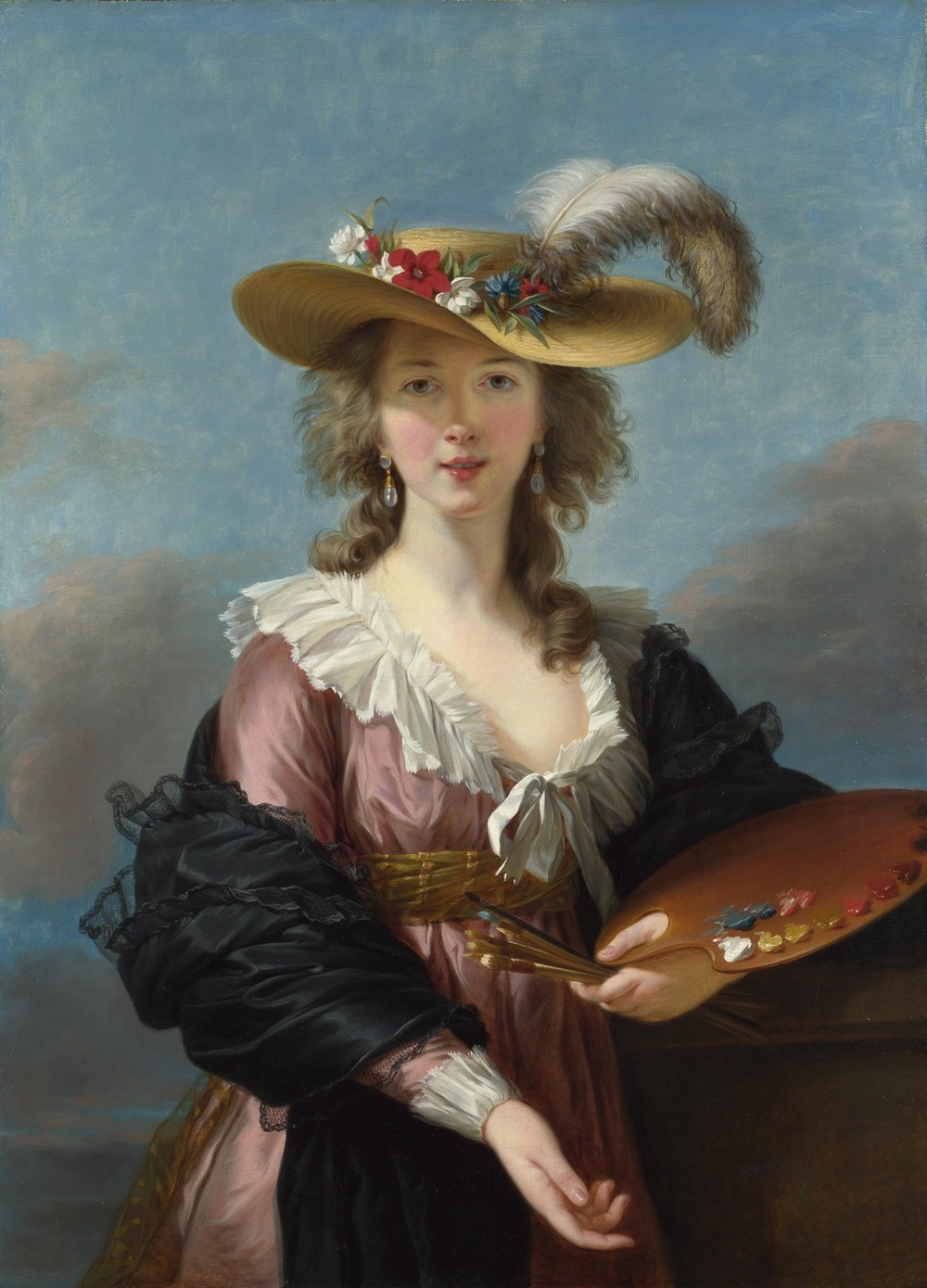Self Portrait In A Straw Hat (After 1782)