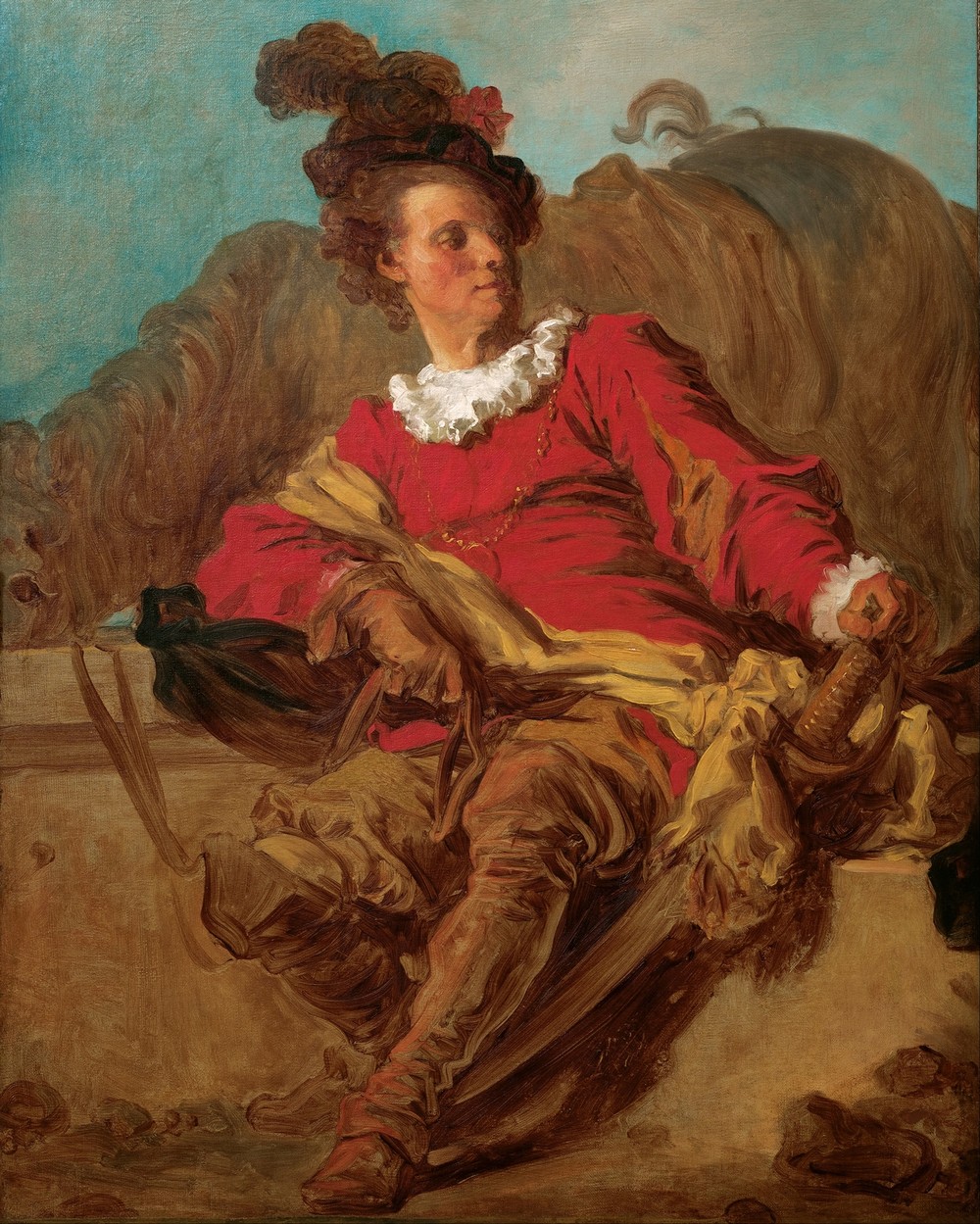 Jean-Claude Richard, Abbot of Saint-Non, Dressed ‘a l’Espagnole’ (circa 1769)