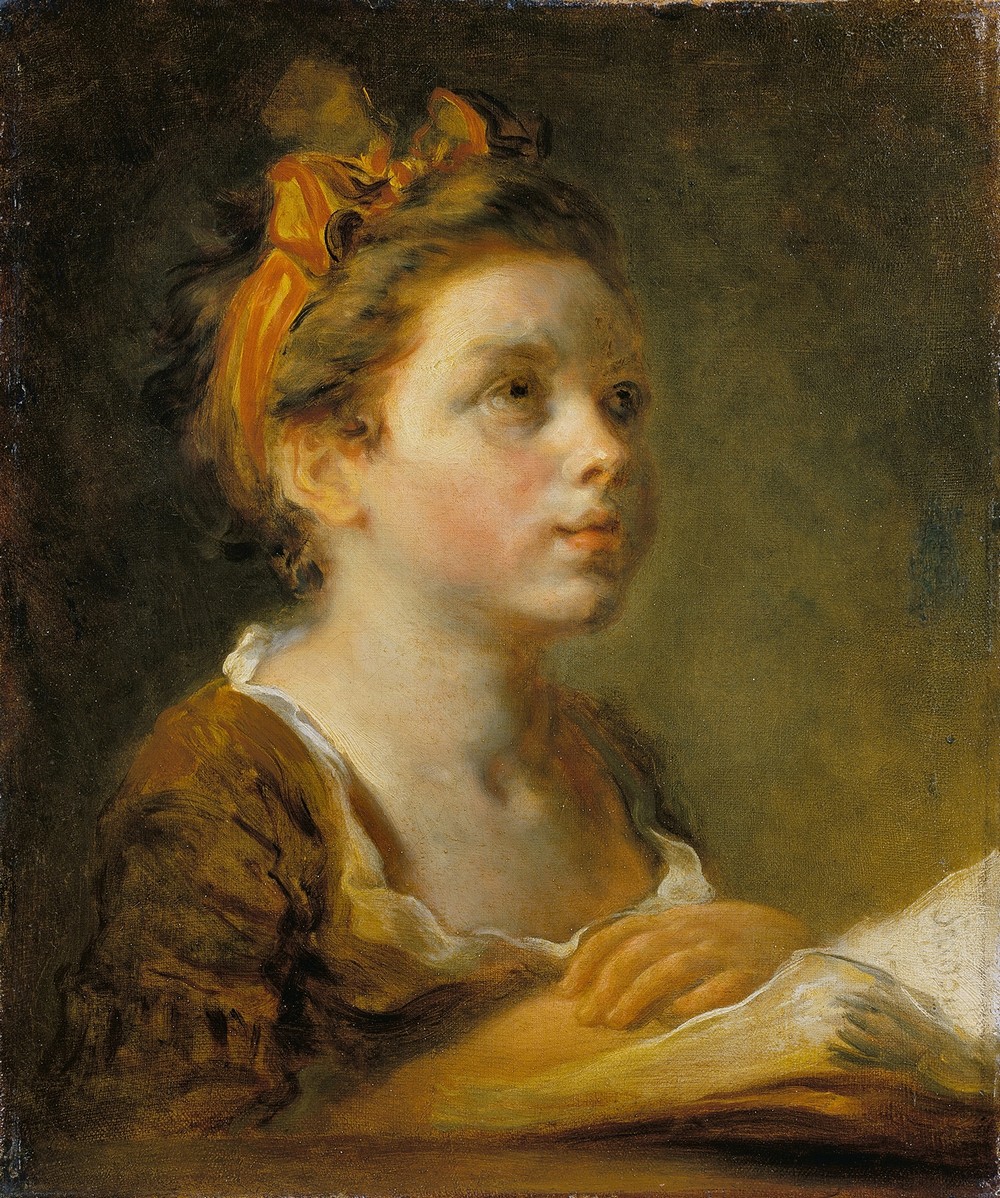 Girl reading a book (c. 1770 - 1780)