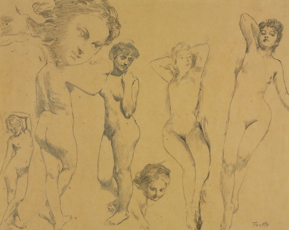Studies of Female Nudes (c. 1895)