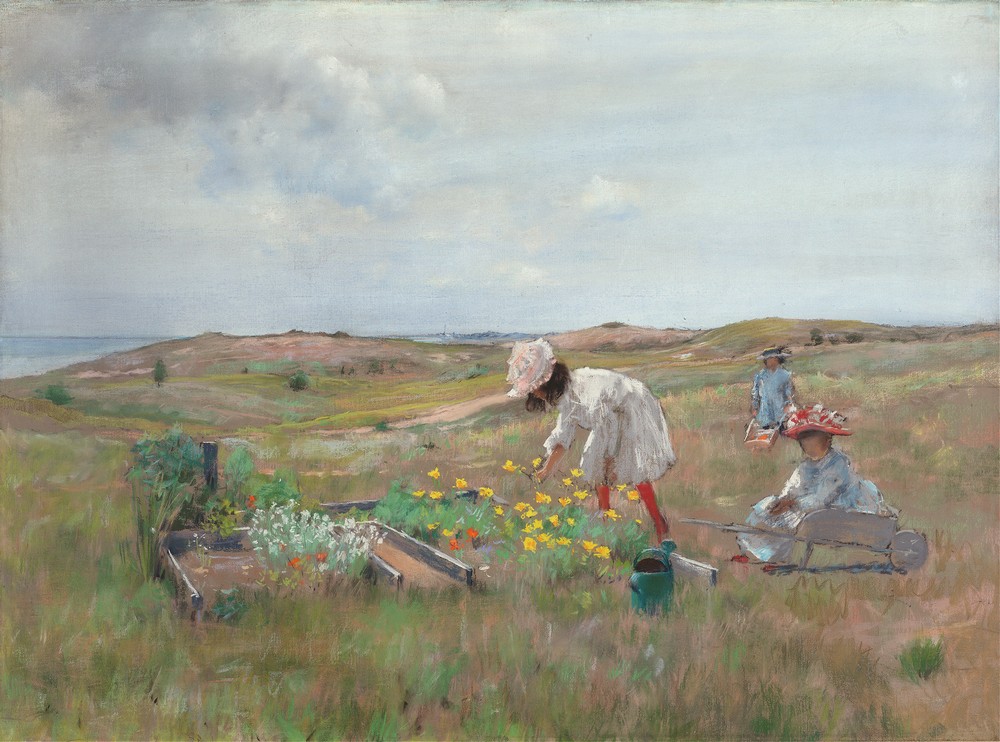 Gathering Flowers, Shinnecock, Long Island (c. 1897)