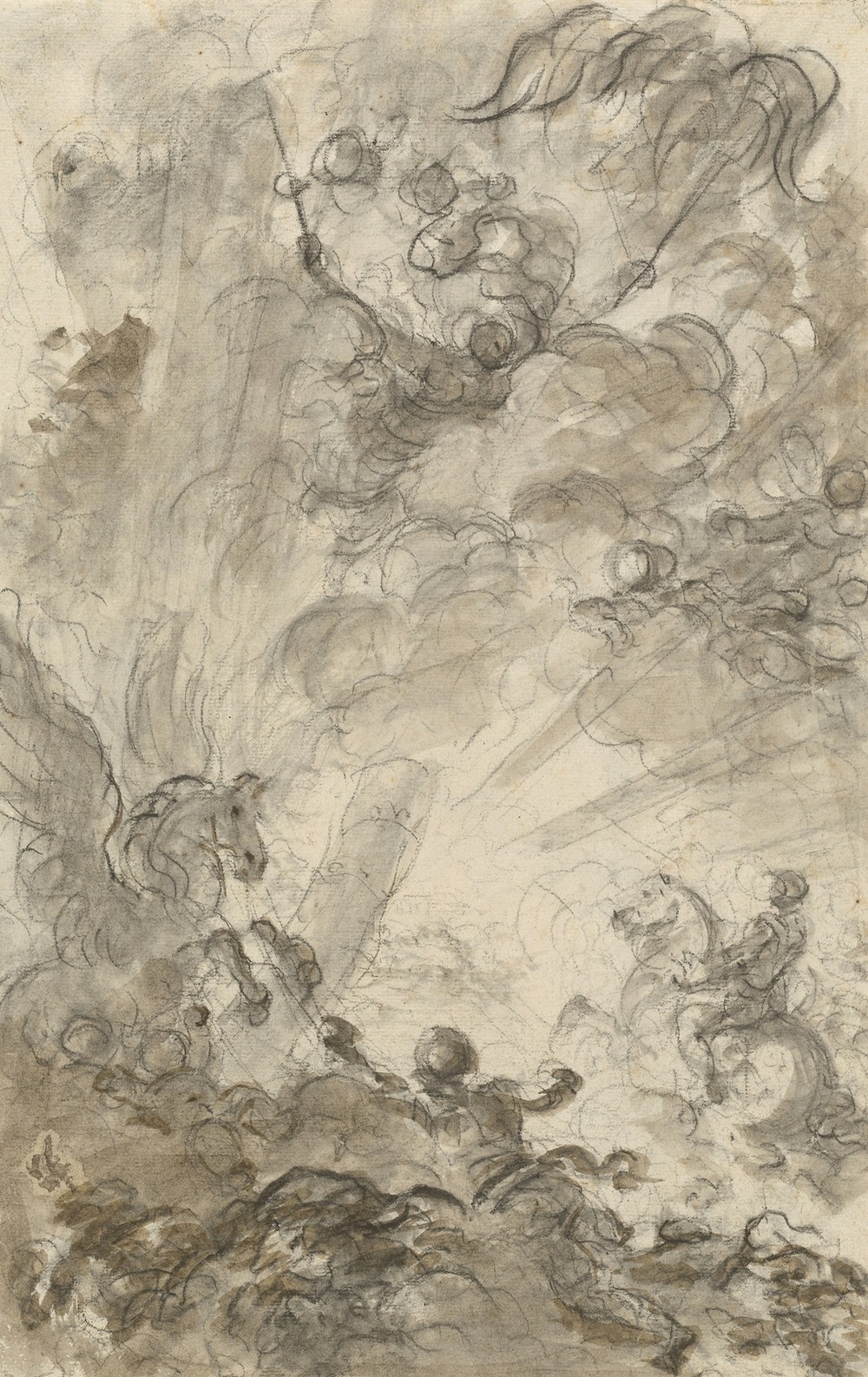 Bradamante Tries to Catch Hold of the Hippogryph (recto) (1780s)