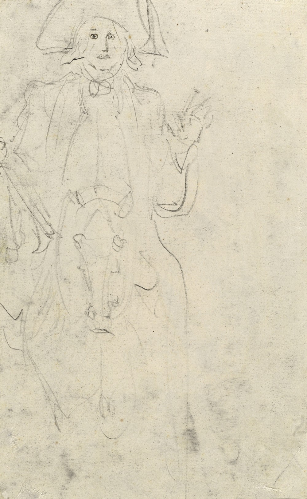 Man on a Horse (verso)
