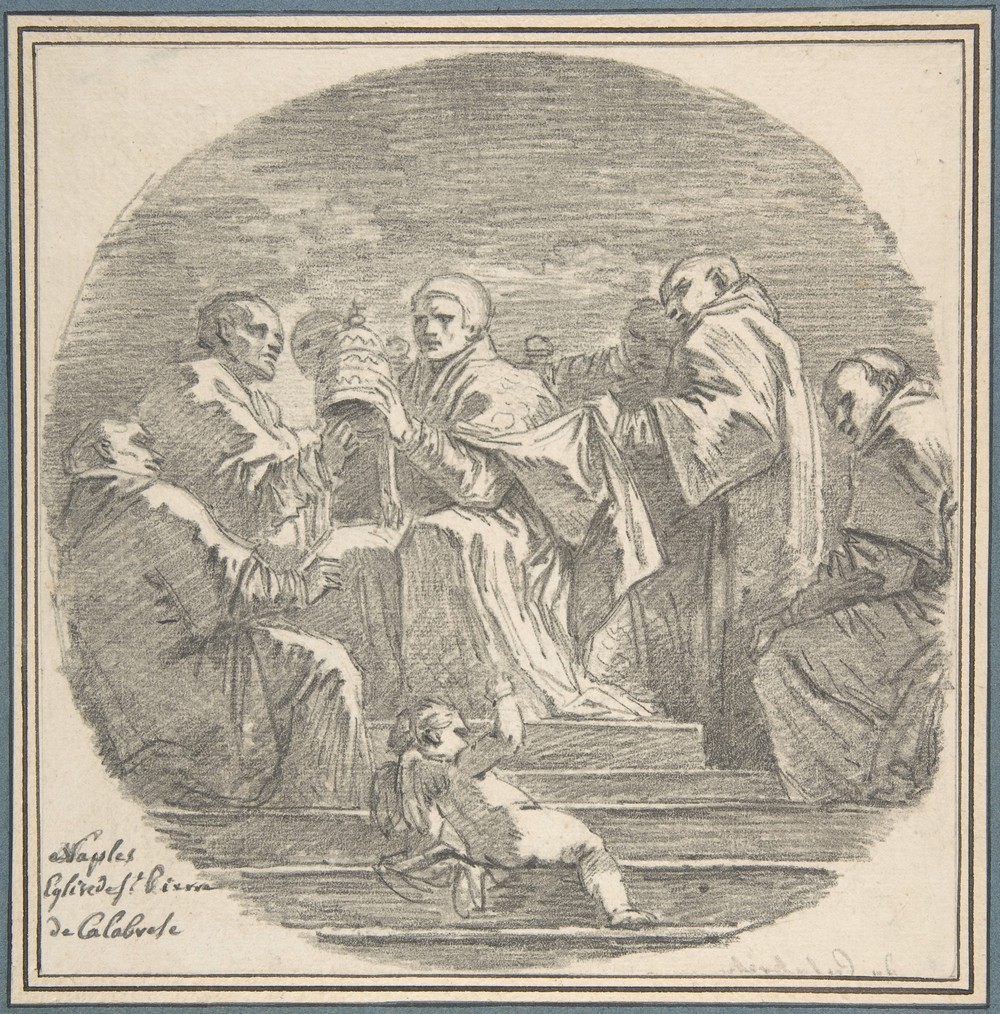 Saint Celestine V Renouncing the Papacy, after Mattia Preti