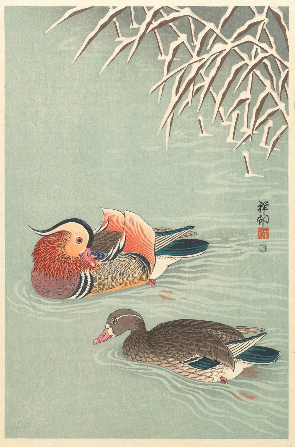 Mandarin ducks