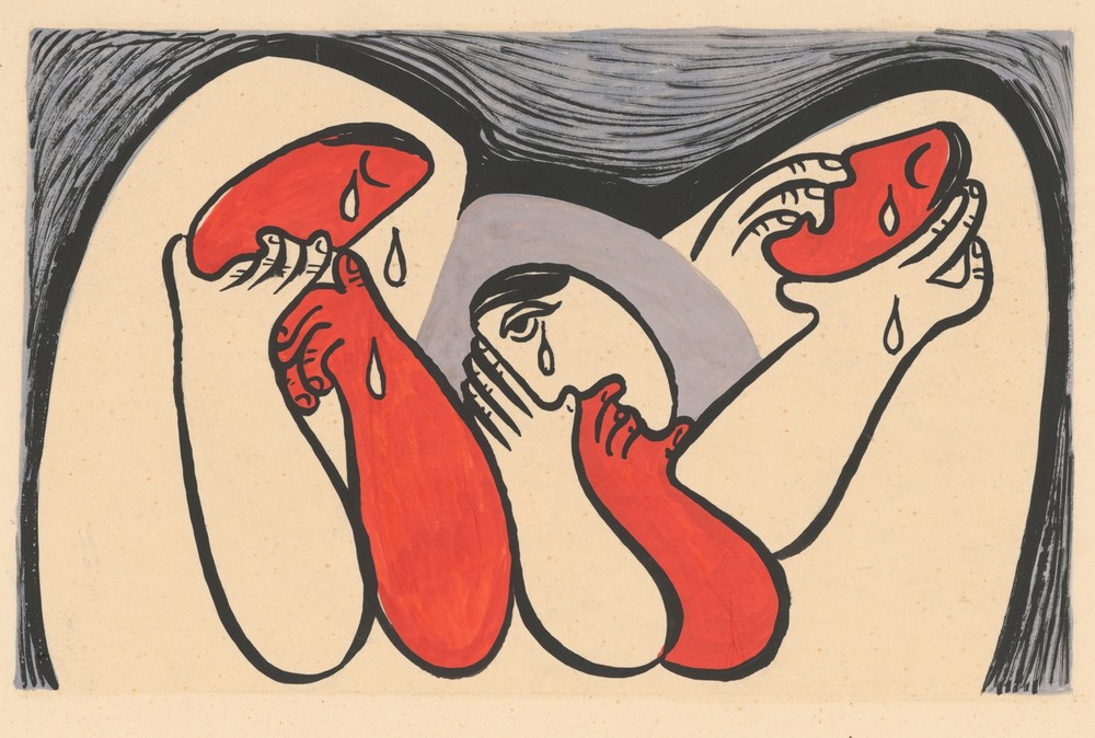 Crying women