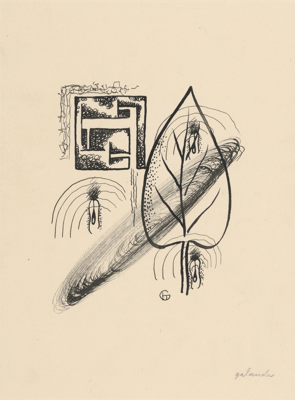 Letters from the series Poems in Drawings