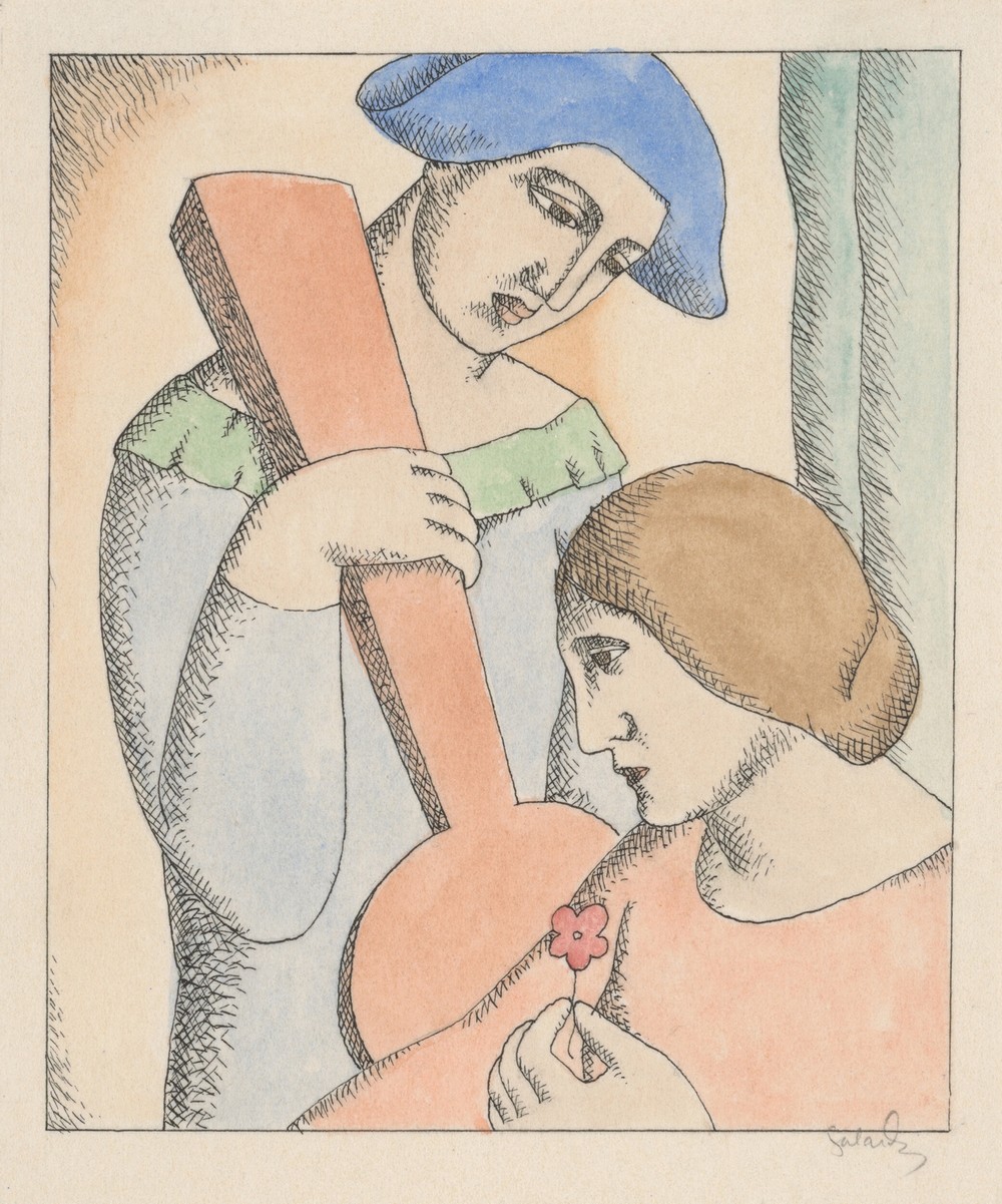 Lovers Harlequin and Columbine