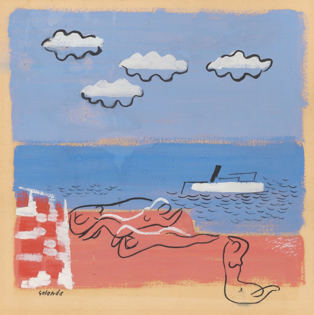 On the beach