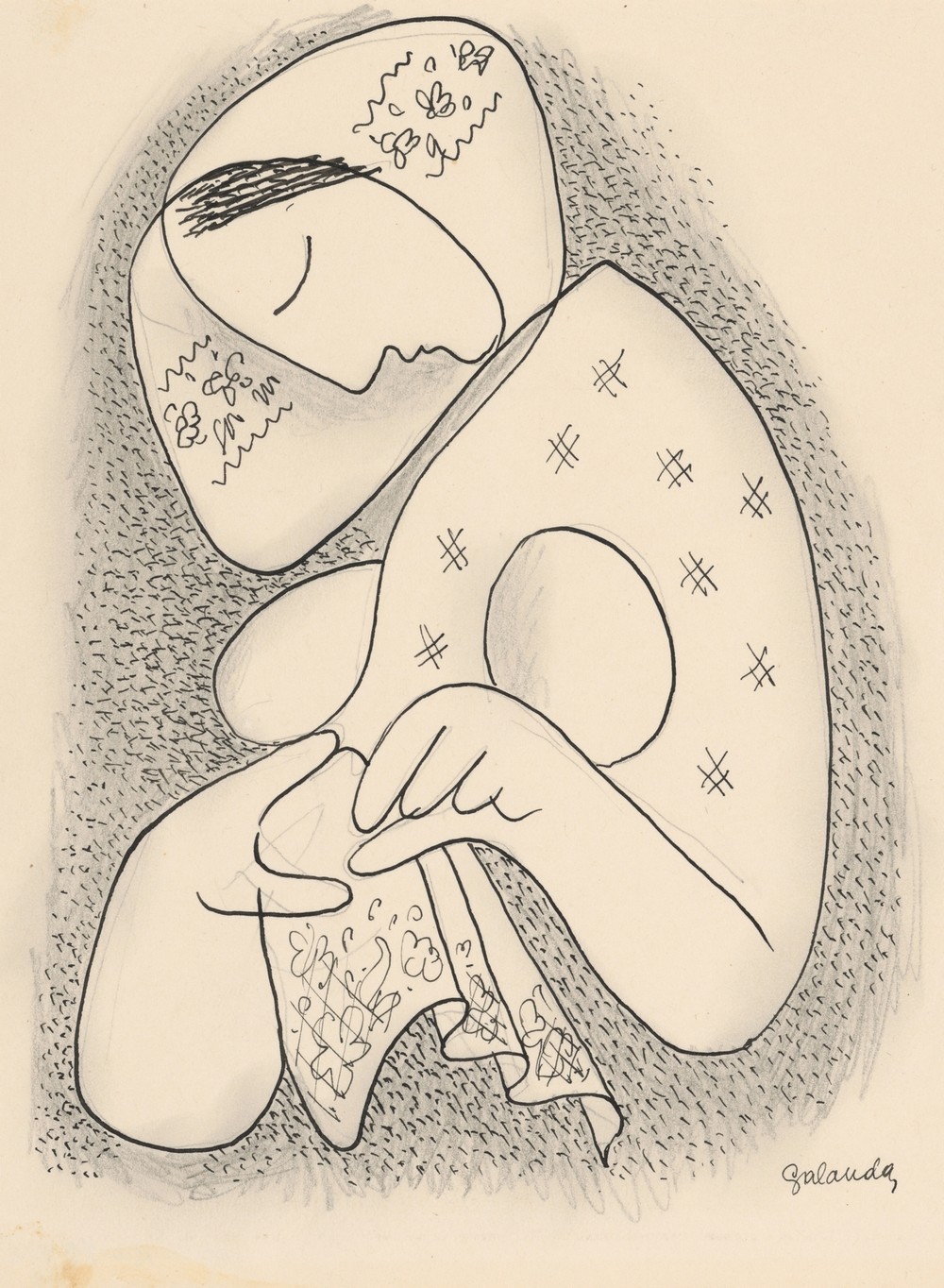 Woman in a scarf