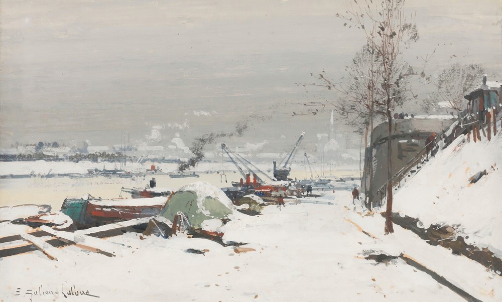 Quai De Bercy Sous La Neige