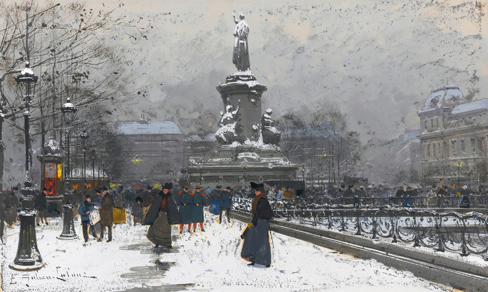 La Place De La République (Neige)