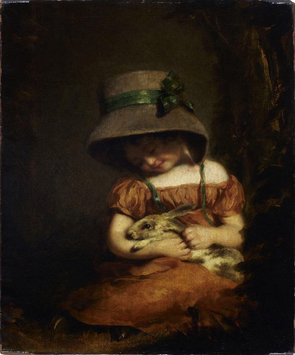 Girl with a Rabbit (ca. 1800)