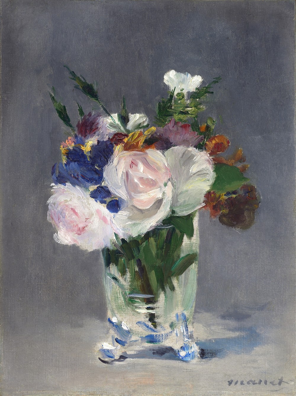 Flowers in a Crystal Vase (c. 1882)