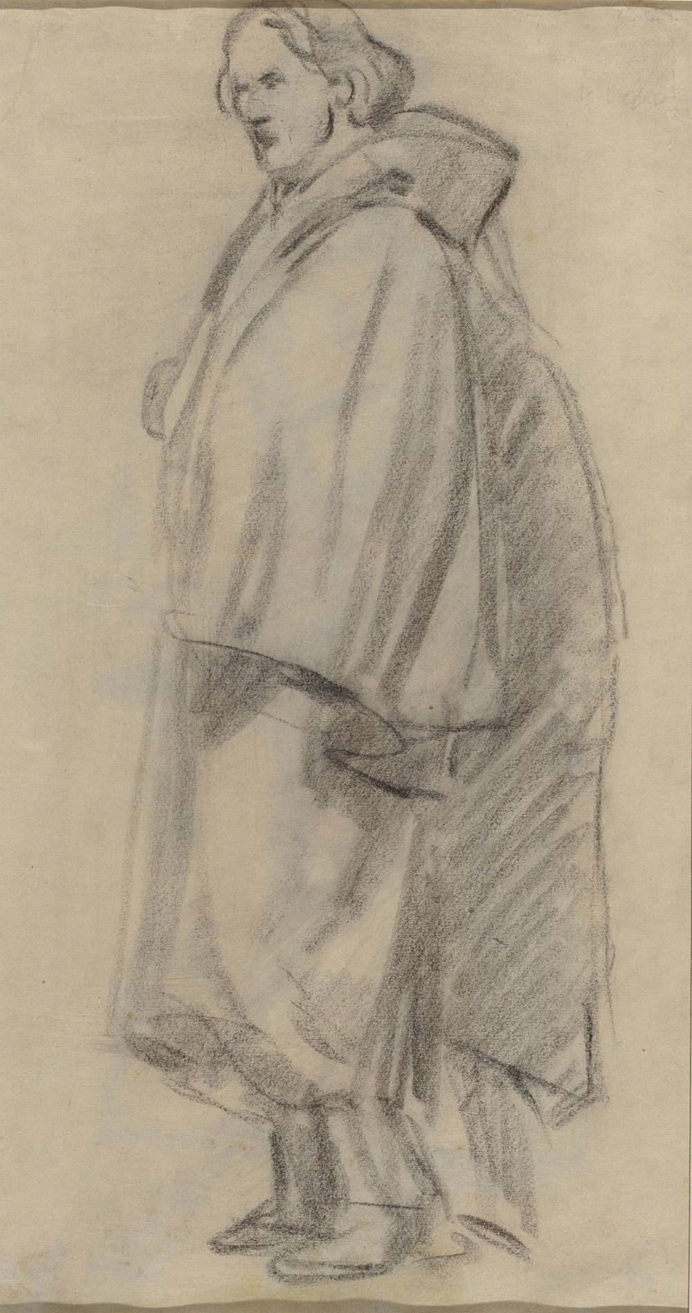 Man Wearing a Cloak (verso)