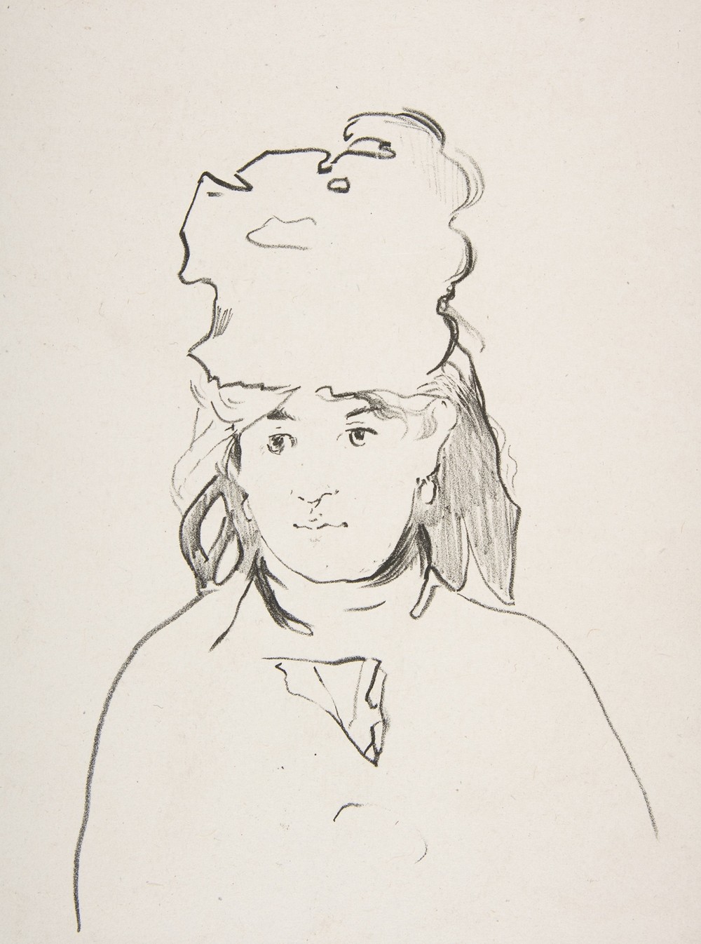 Berthe Morisot (in silhouette) (1872–74)