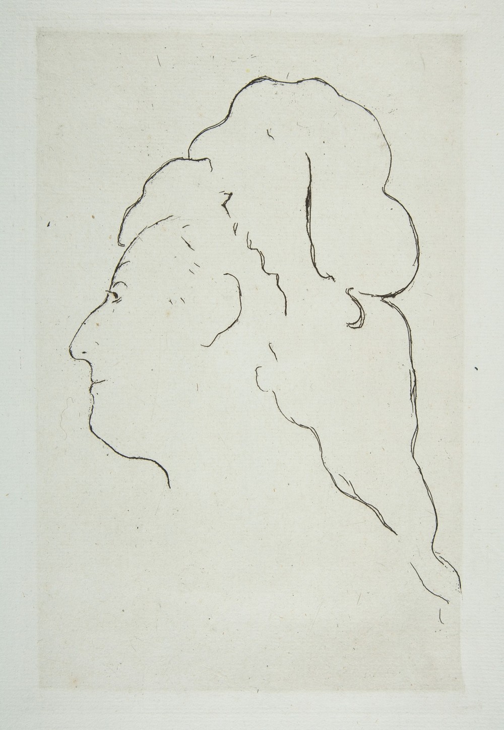 Profile of Eva Gonzales turned to the left (ca. 1870)