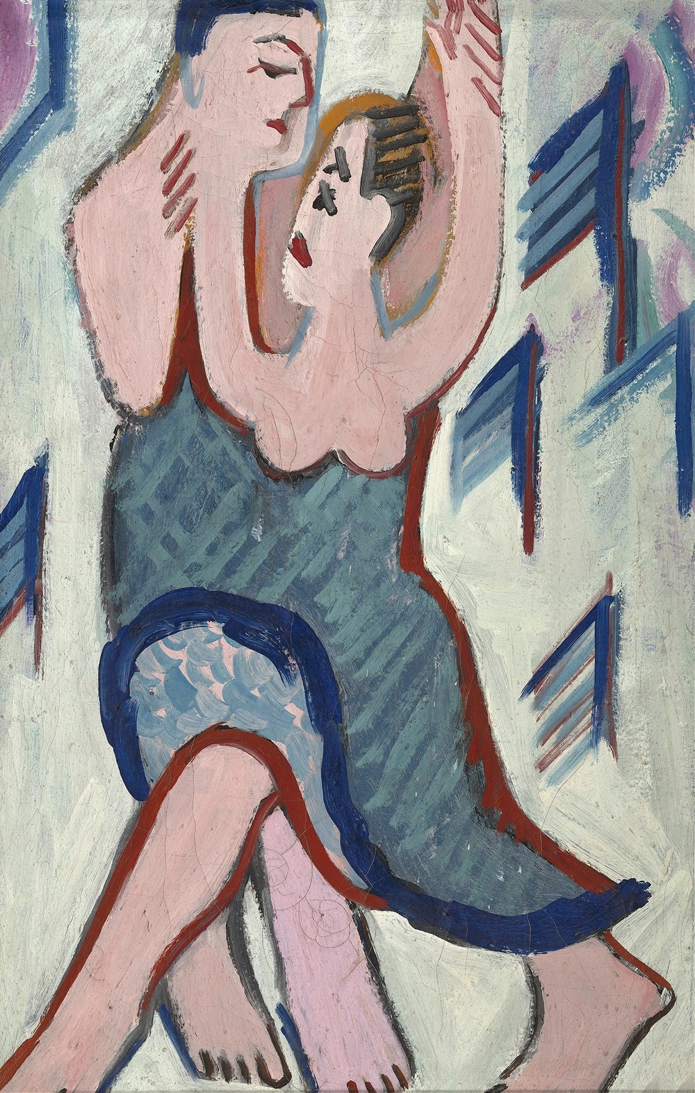 Dancing Couple in the Snow (reverse)