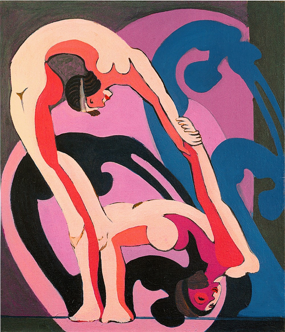two acrobats