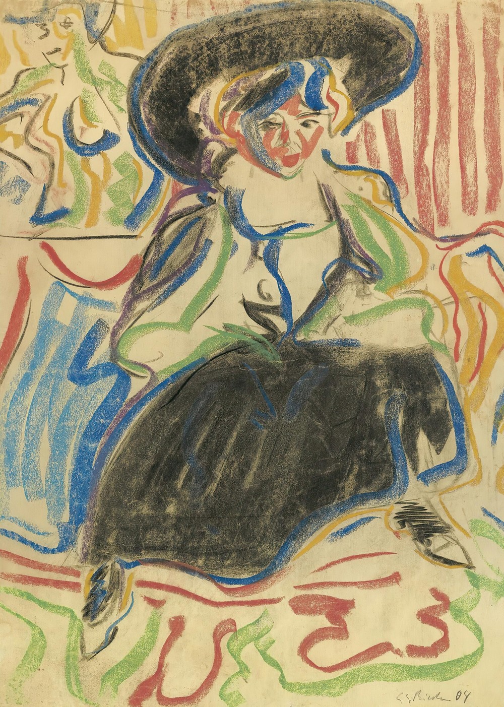Sitzendes Mädchen Mit Hut (Seated Girl With A Hat)