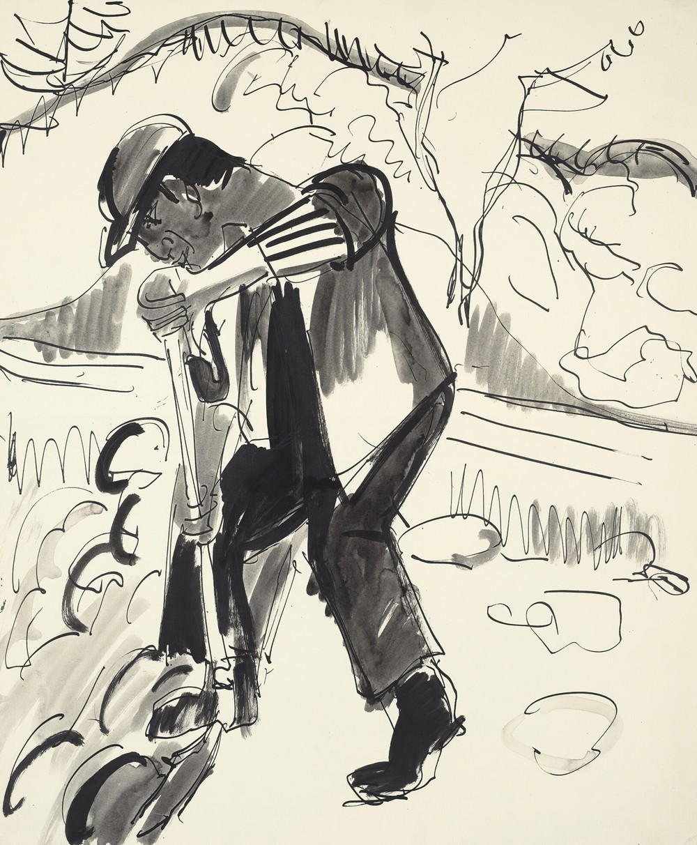 Grabender Bauer (Digging Peasant) (circa 1924)