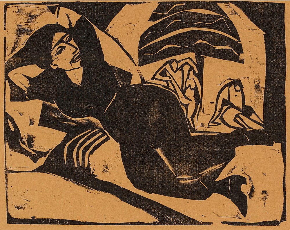 Liegende Frau