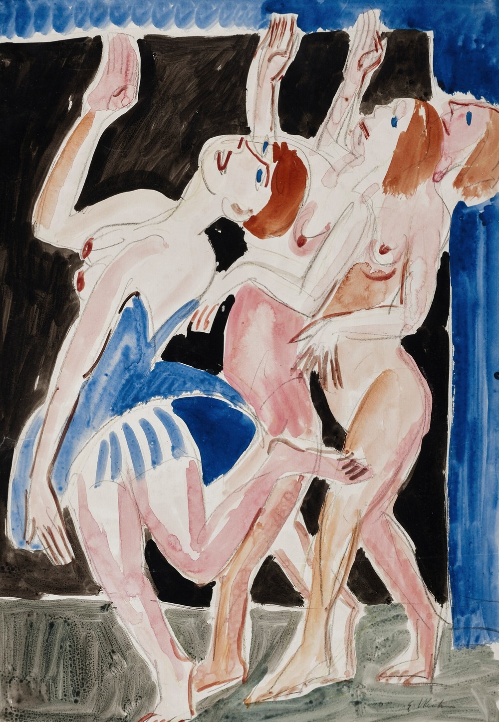 Drei Tänzerinnen (circa 1926)