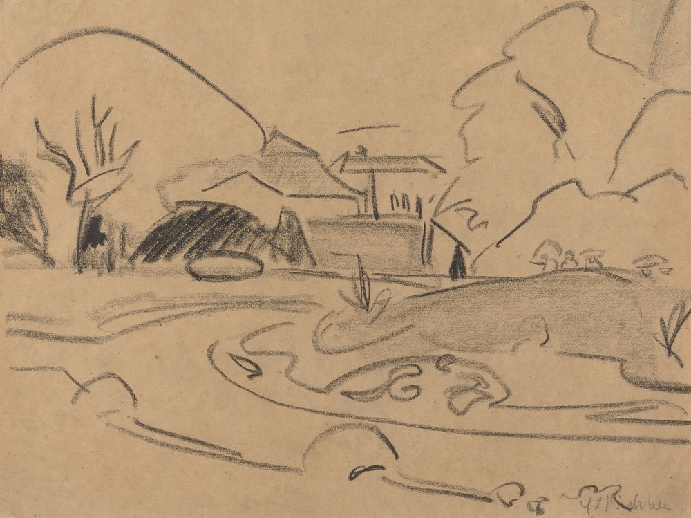 Footpaths and Pavilion in the Dresden Grosser Garten (c. 1909)