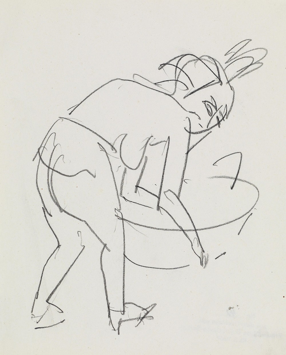 Sich waschende Frau (c1910)
