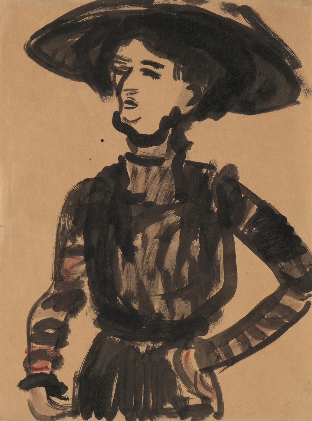 Woman with Black Hat