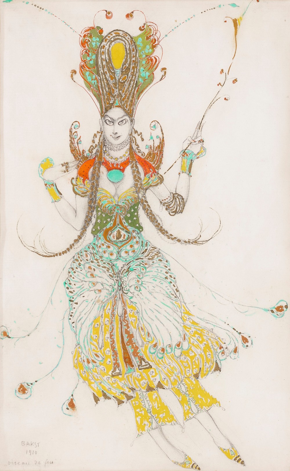 Costume design for Tamara Karsavina as ‘L’Oiseau de Feu’