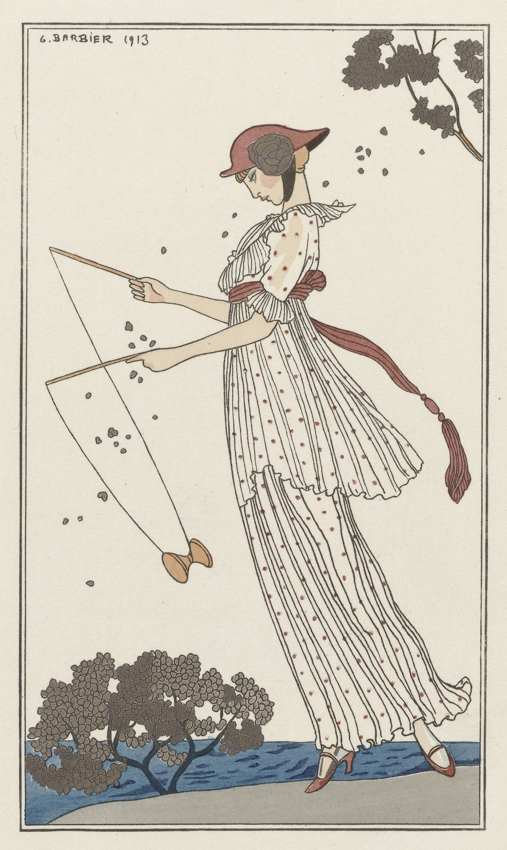 Robe de linon imprimé
