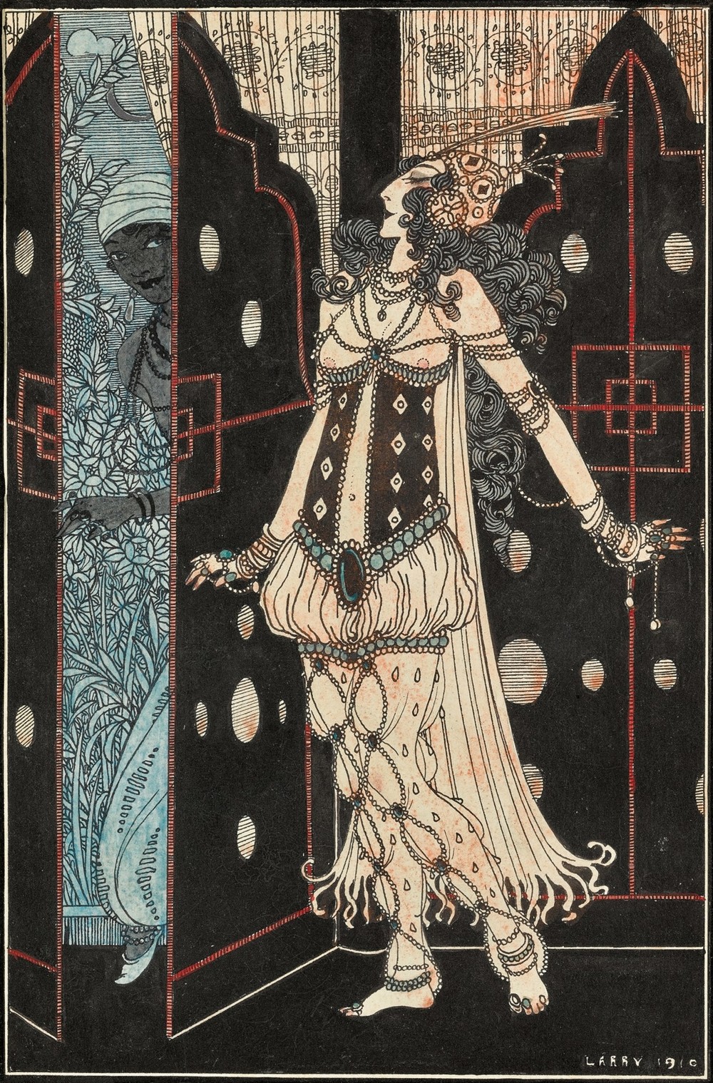 Ida Rubinstein and Vaslav Nijinsky in Scheherazade