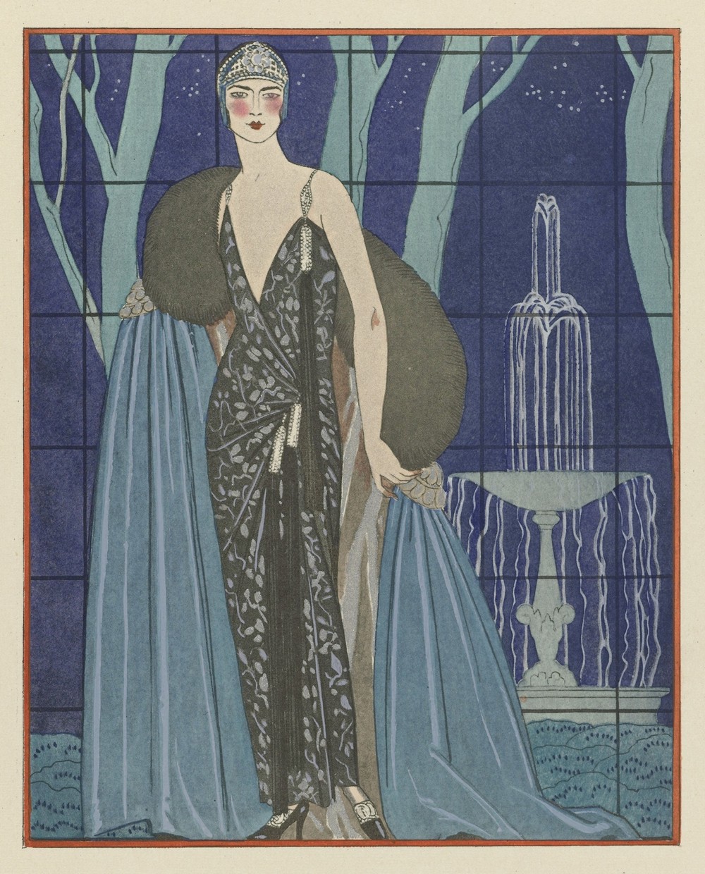Alcyone ; Robe et manteau du soir, de Worth