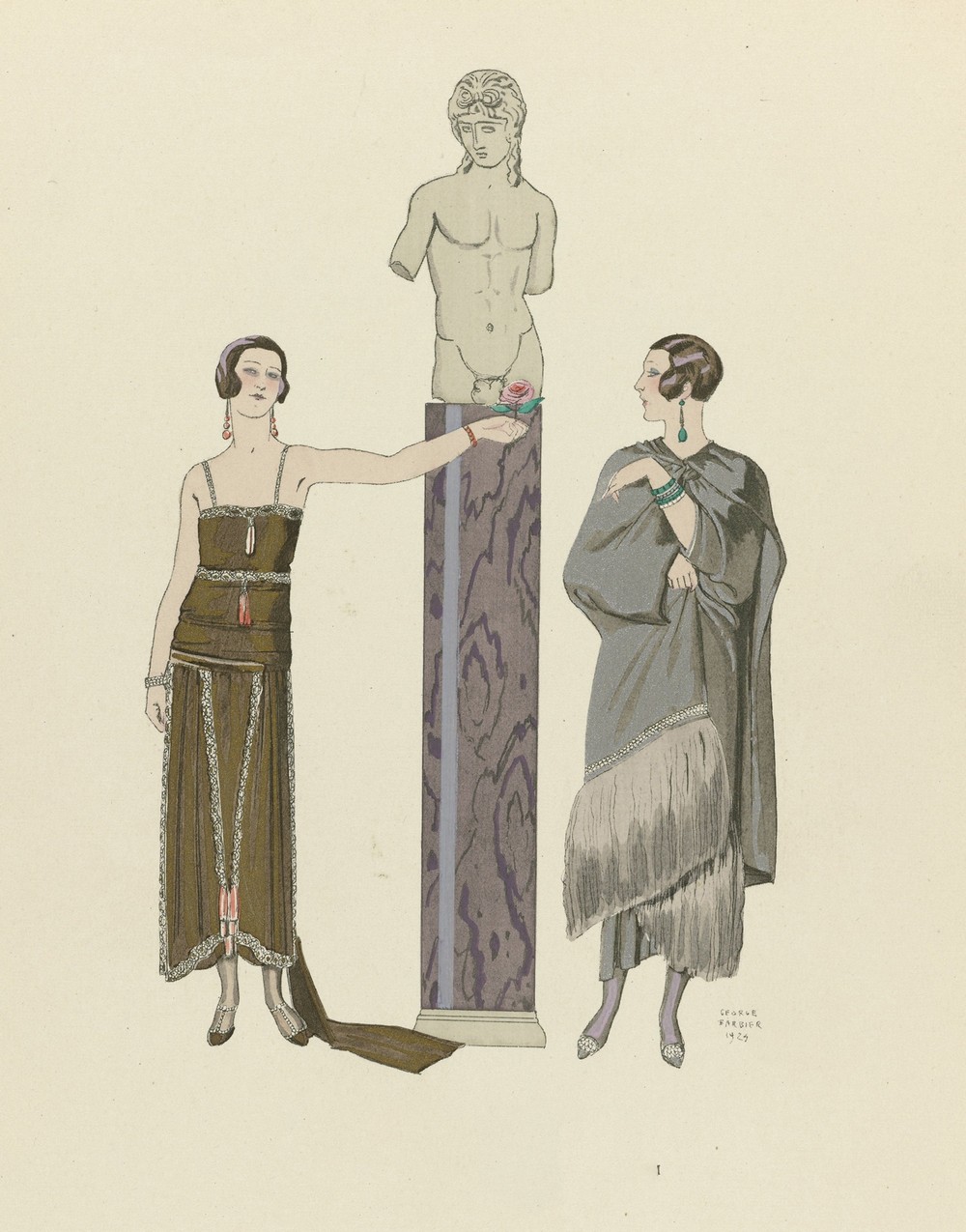 Eros ; Robe et manteau, pour le soir, de Worth