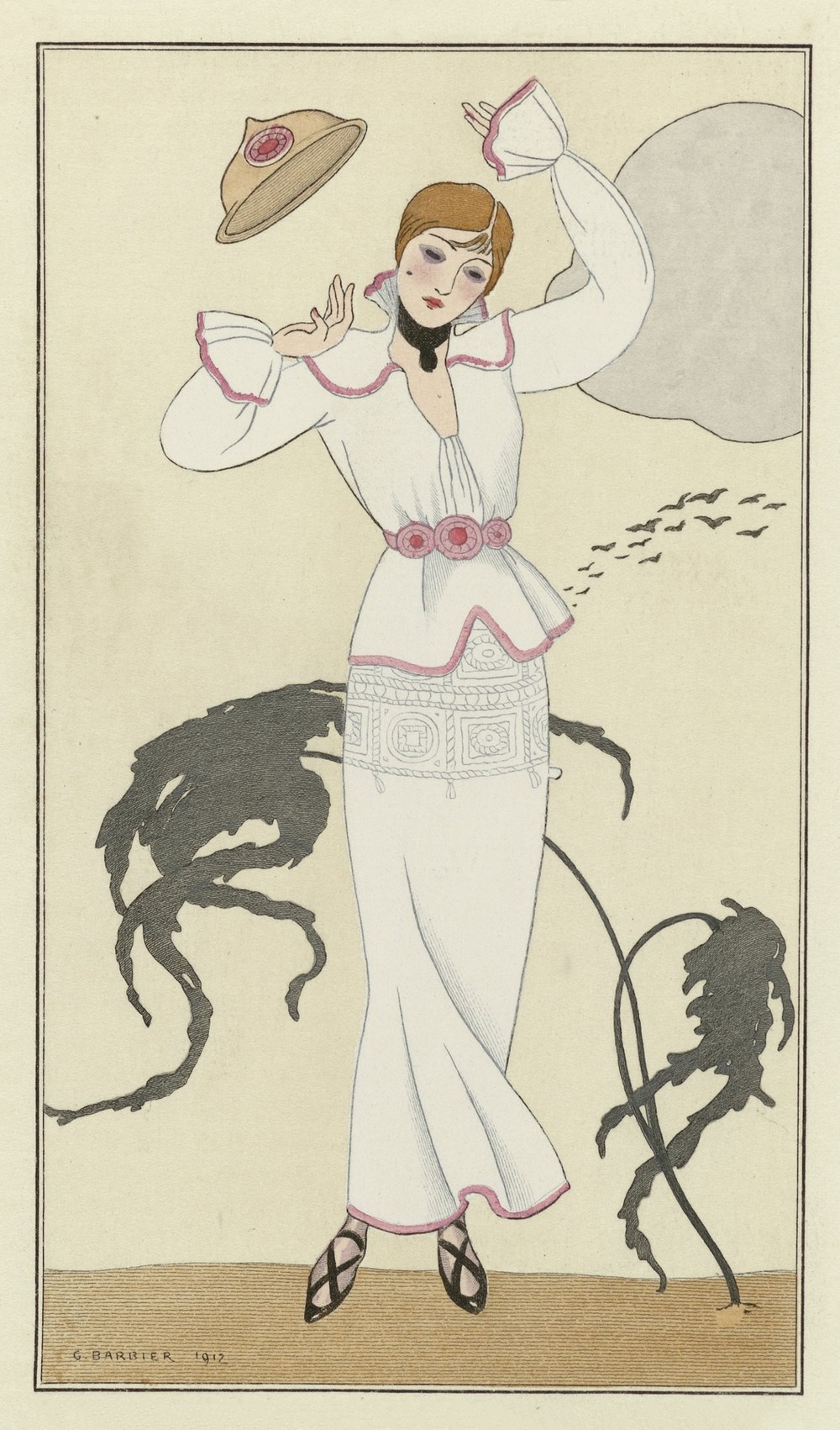 Robe de drap blanc