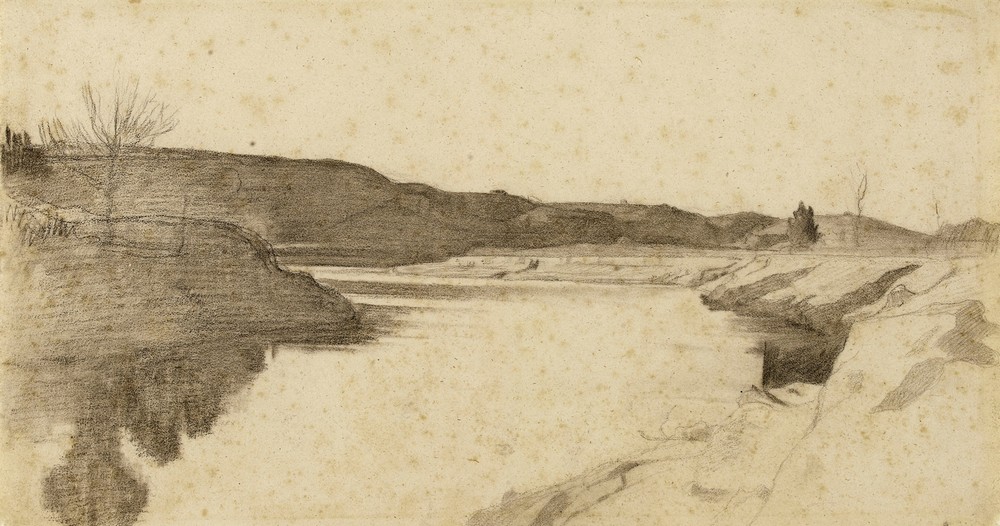 Paysage des bords du Tibre (19th century)