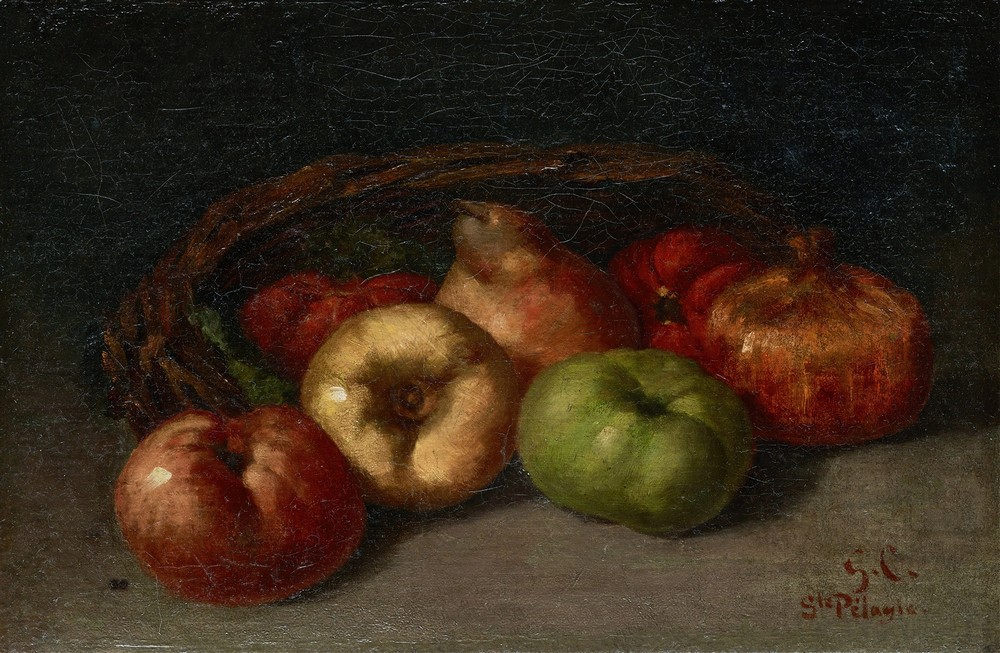 Still Life with Apples, Pear, and Pomegranates