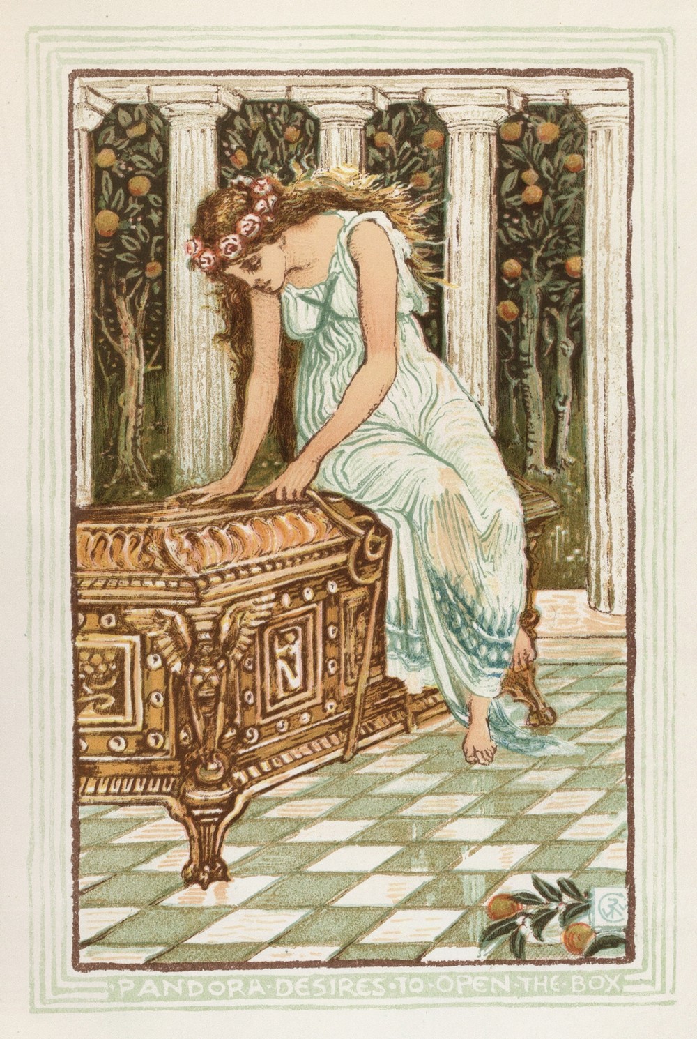 Pandora desires to open the box