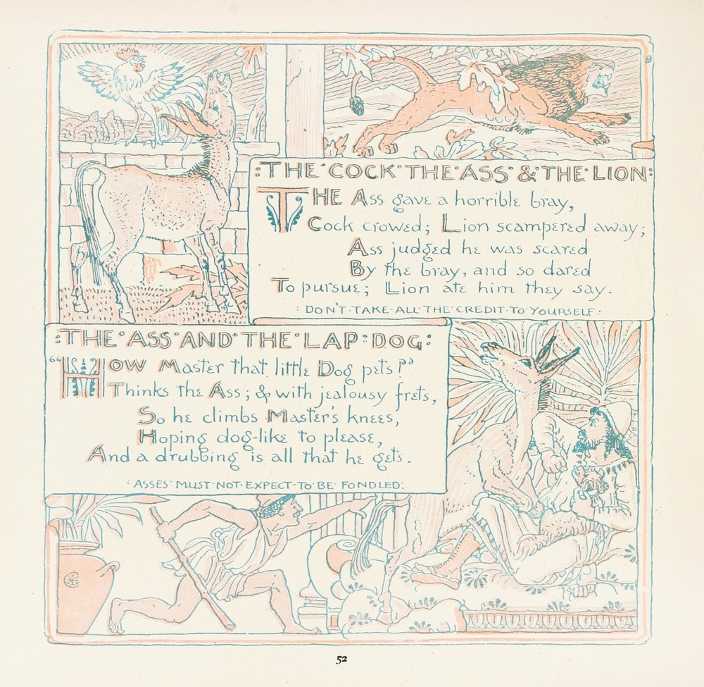 The Cock, The Ass, and the Lion, The Ass and the LapDog