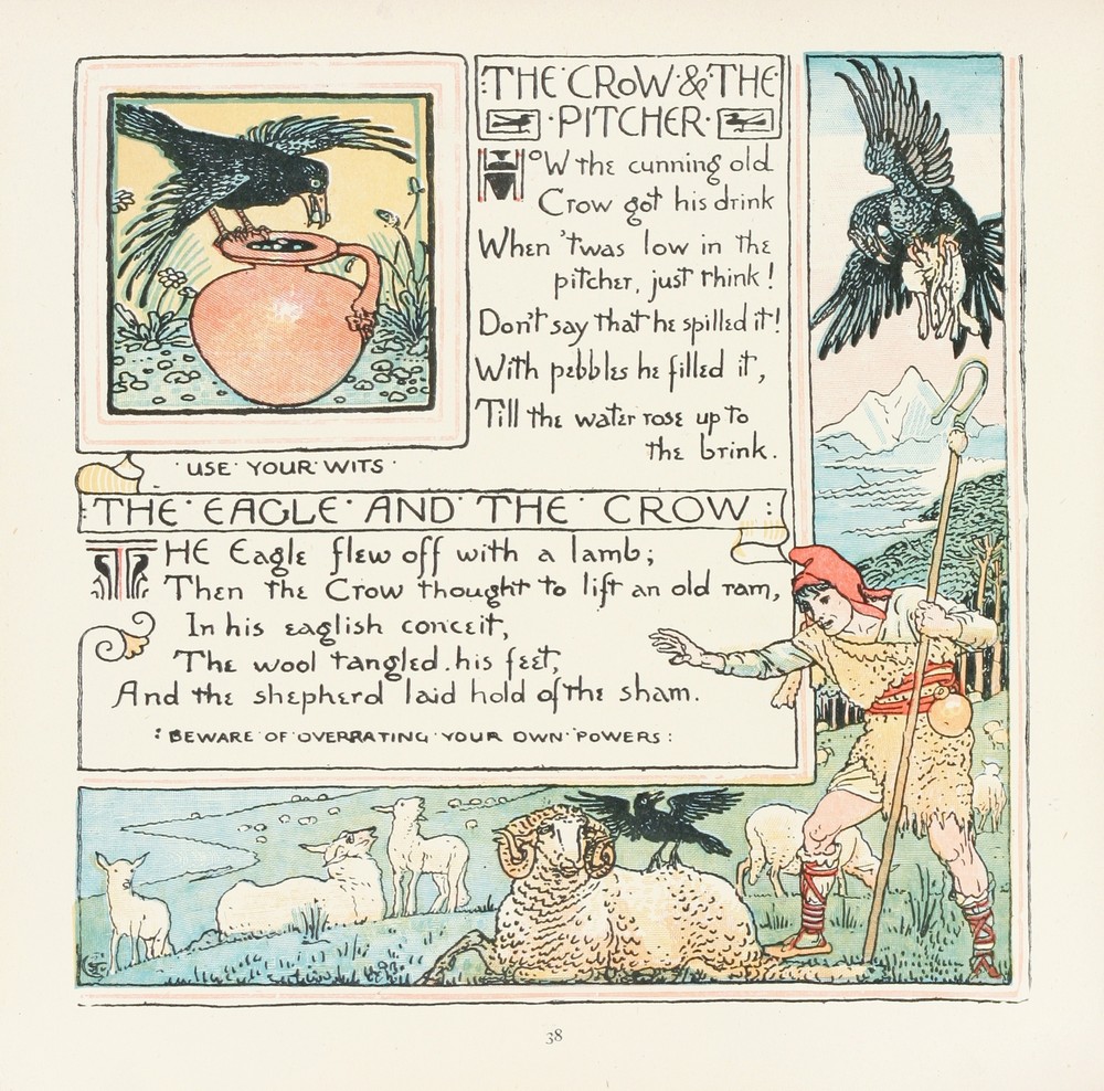 The Crow and the Pitcher, The Eagle and the Crow