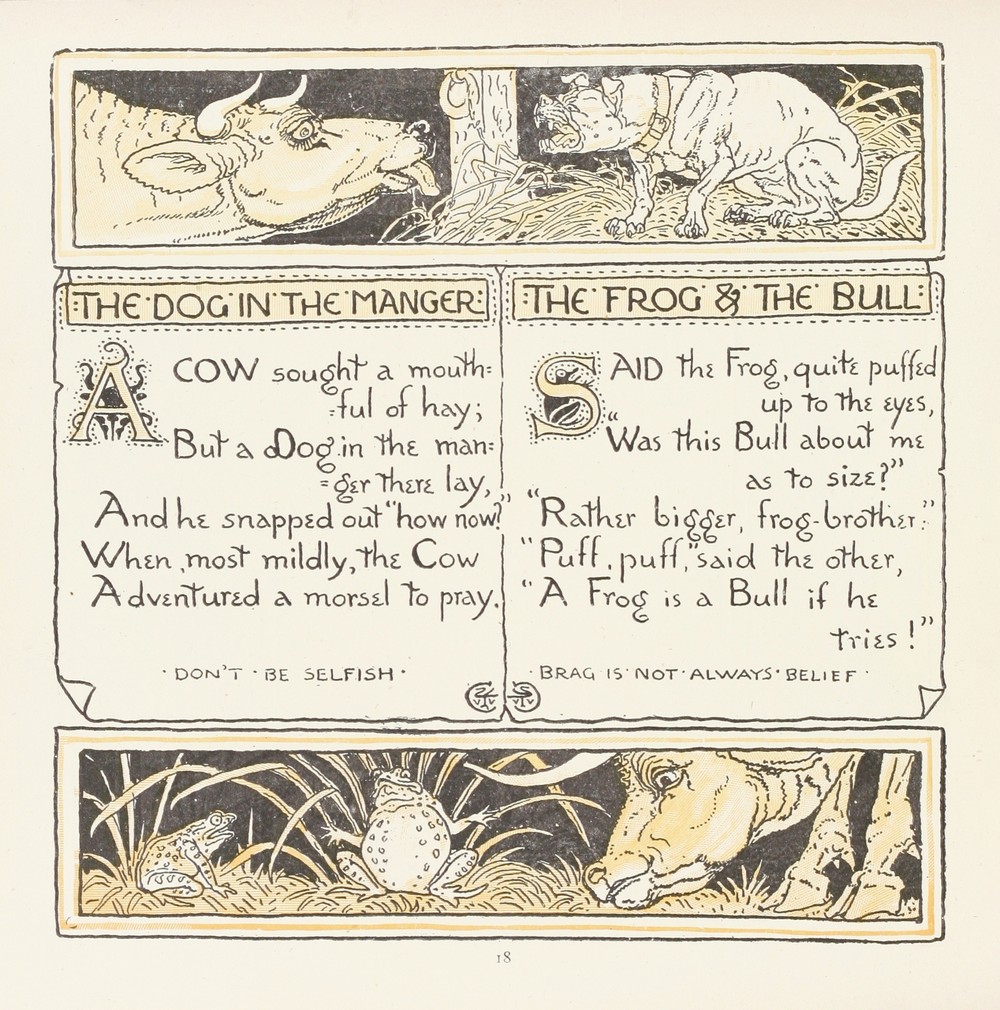 The Dog in the Manger, The Frog and the Bull