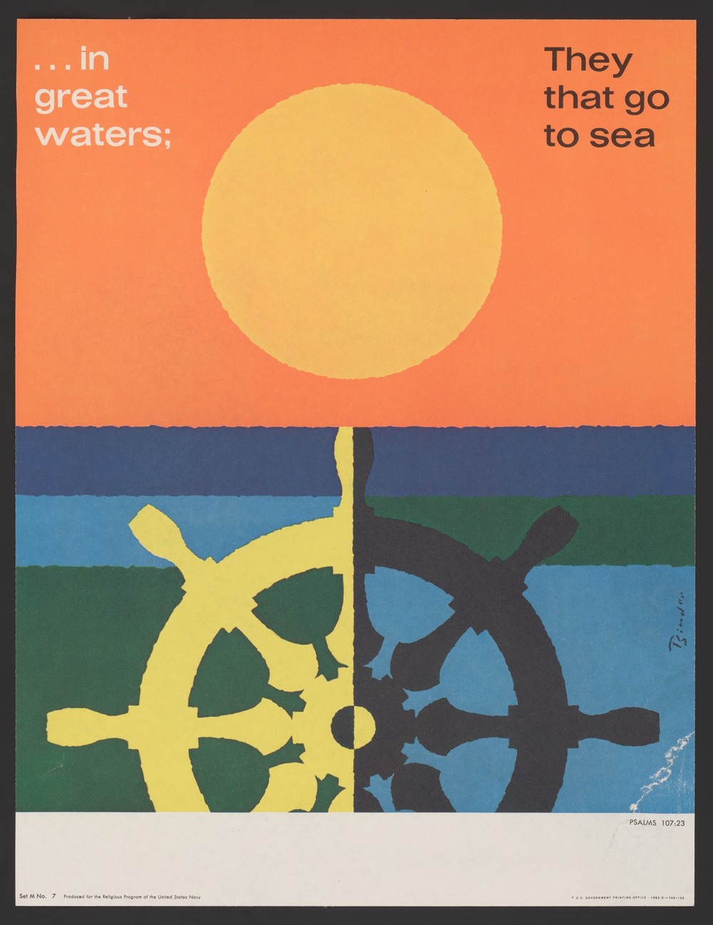In great water; … Psalms 107:23