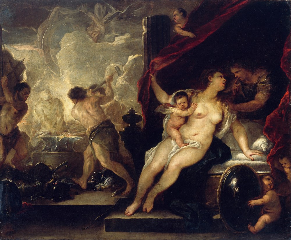 Venus, Mars and the Forge of Vulcan (c.1660)