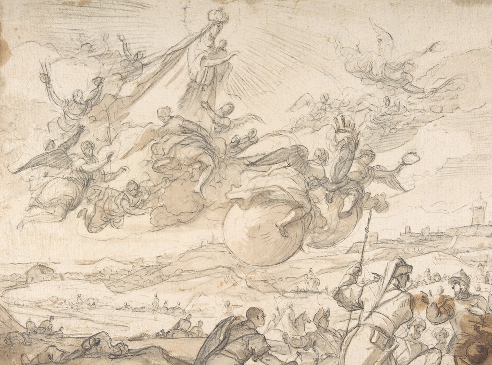 The Virgin Intervening during a Siege of Madrid (ca. 1699)
