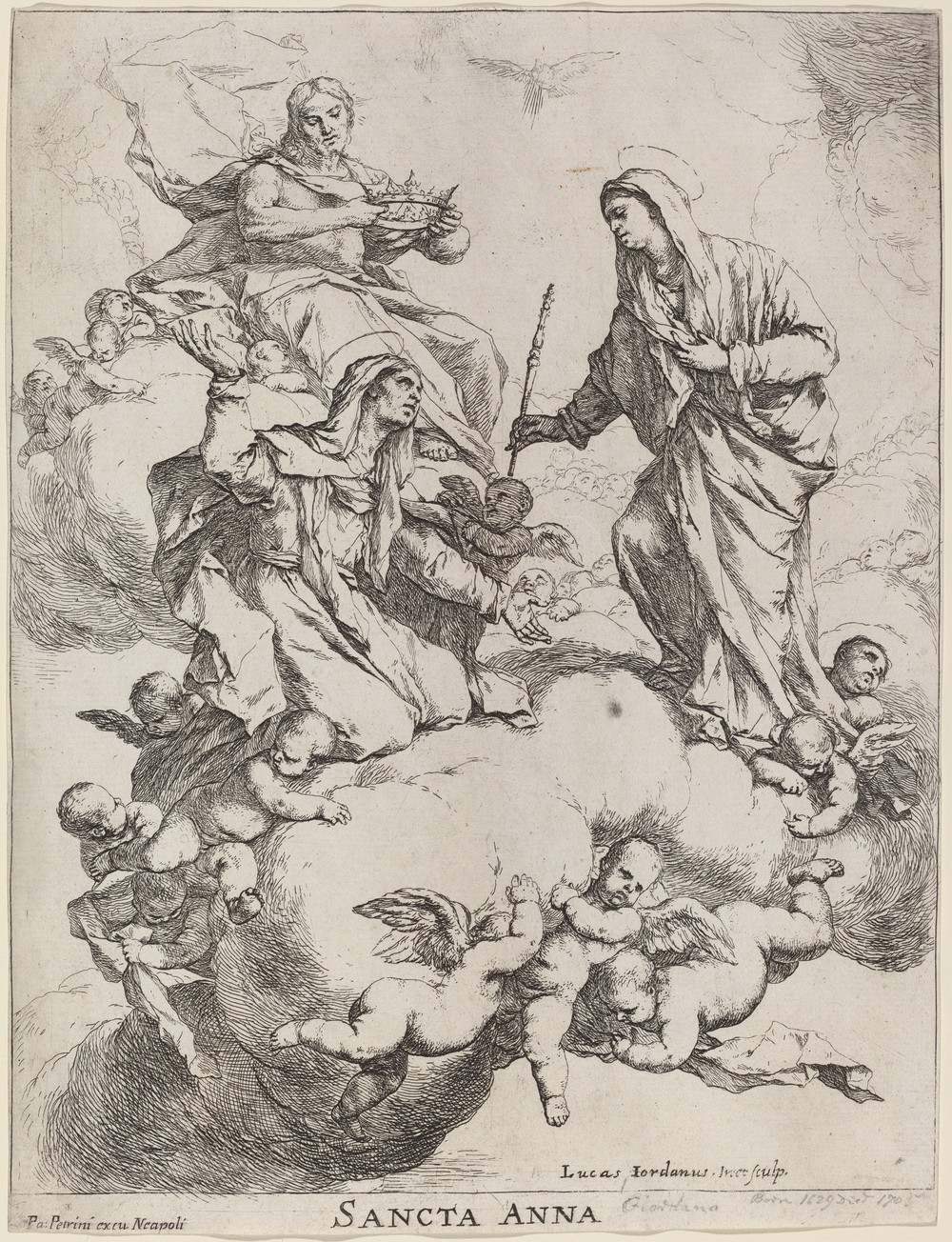 Saint Anne Received by the Virgin and Christ